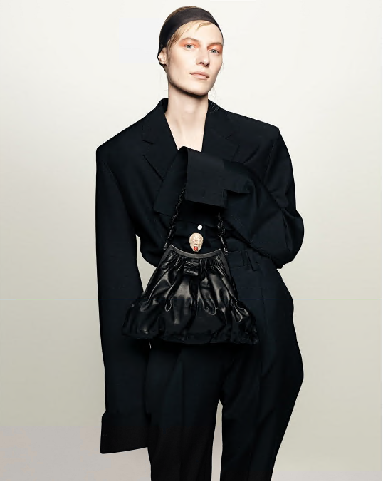 PRADA 1913 Mythological Character Buckle Bag