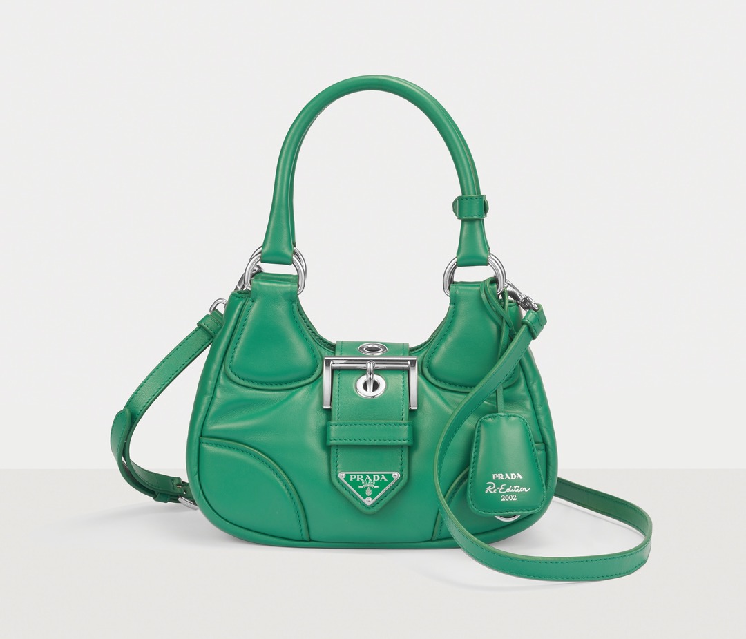 PRADA Mango Green Moon Bag