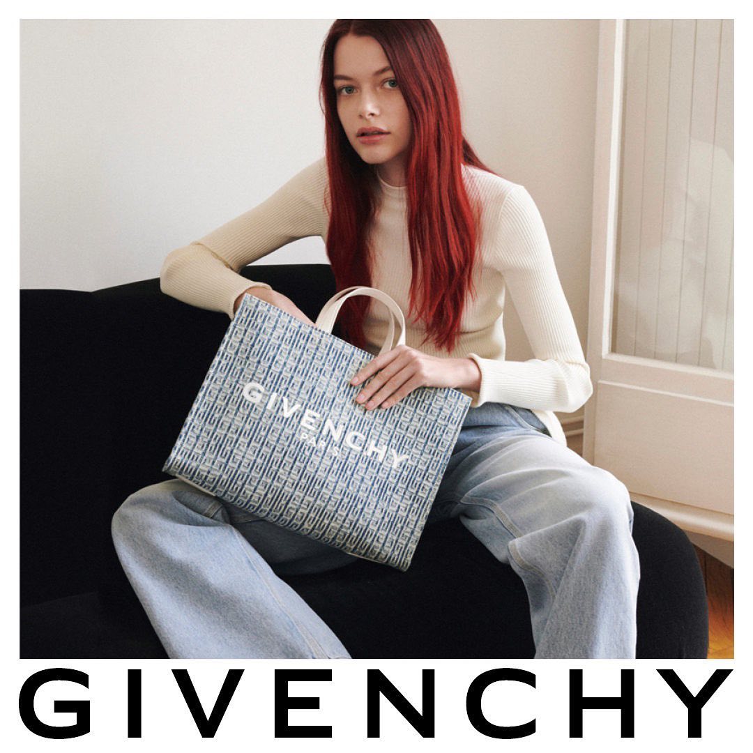 GIVENCHY Moon Cut-Out Denim Bag
