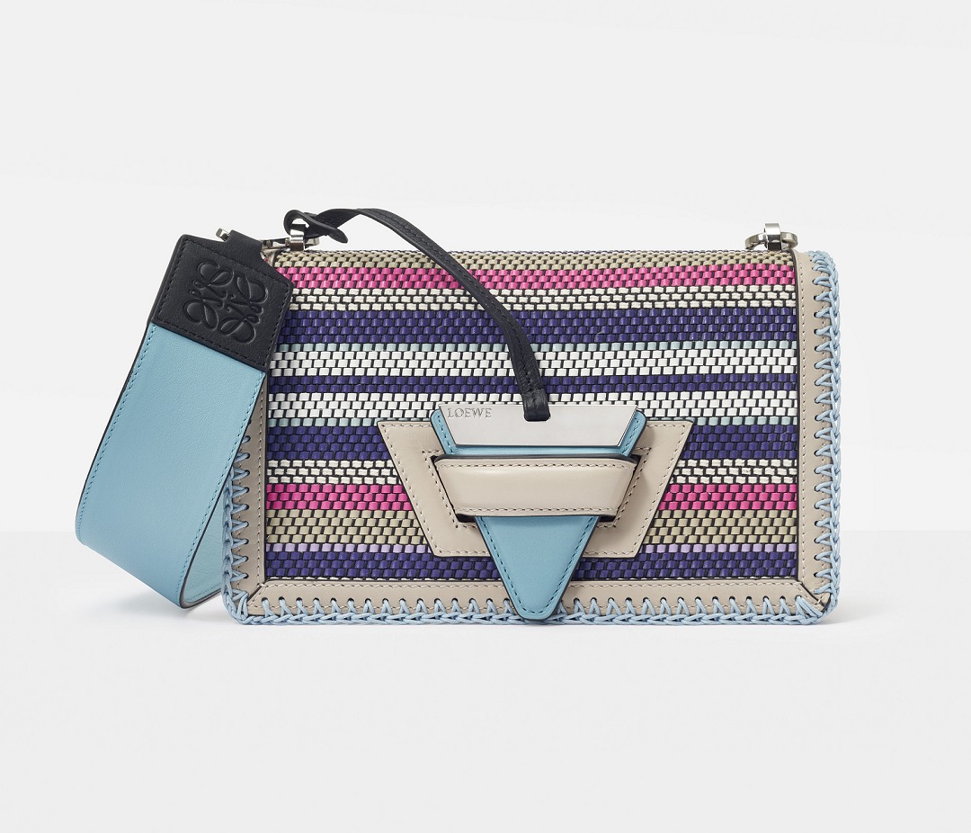 LOEWE Woven Leather Barcelona Bag