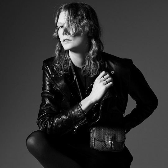 CELINE Crocodile Embossed Calfskin Tassel Handbag