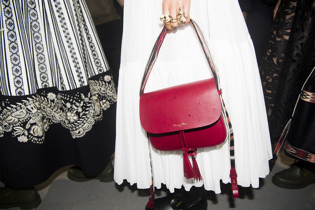 Diorodeo calfskin flap bag