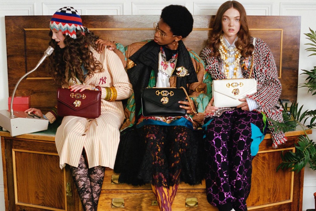 Gucci Medium Blue Rajah Shoulder Bag